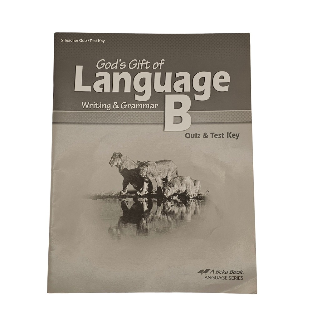 Abeka Homeschool‎ Language B Writing & Grammar Quiz & Test Key Grade 5 Teacher